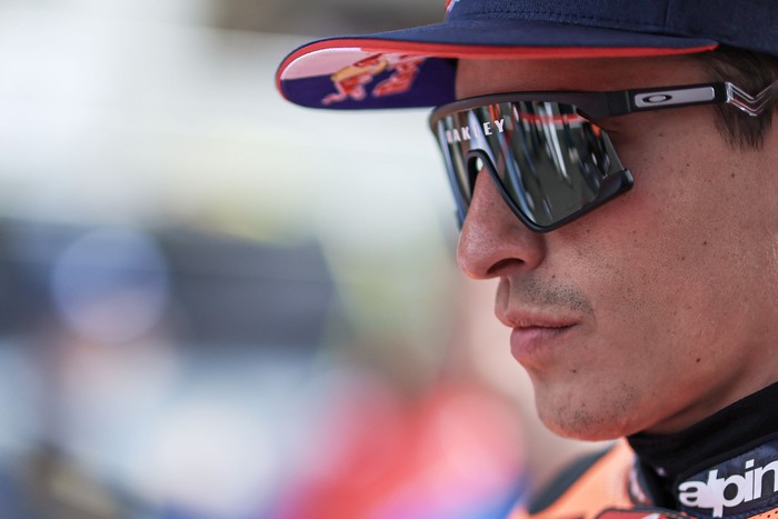 LE MANS, FRANCE - MAY 13: Marc Marquez of Spain and Repsol Honda Team on the grid during the MotoGP of France - Sprint at Circuit Bugatti on May 13, 2023 in Le Mans, France. (Photo by Qian Jun/MB Media/Getty Images)