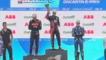 Momen Selebrasi Pascal Wehrlein jadi Juara Race 1 Formula E Jakarta