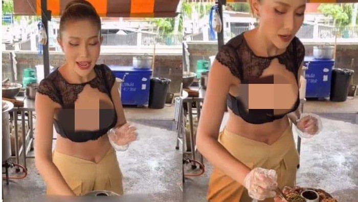 Viral! Penjual Hot Pot Seksi yang Bikin Pelanggan Salah Fokus