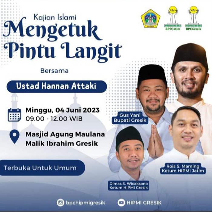 Poster Ustaz Hanan Attaki di Gresik