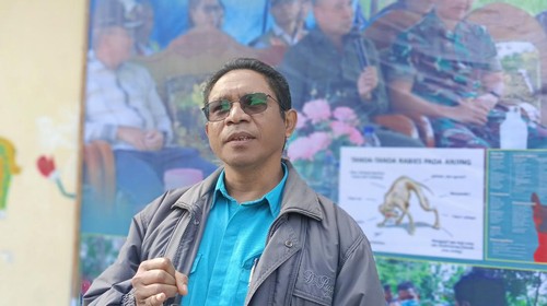 Kepala Dinas Peternakan TTS Dianar Atti saat diwawancarai detikBali, Sabtu (3/5/2023).