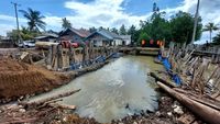 Jembatan Darurat Penghubung Sinjai Bulukumba Rusak Diterjang Banjir