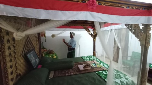 Kamar tempat Bung Karno beristirahat bila berkunjung di Puri Agung Kerambitan. (chairul amri simabur/detikBali)