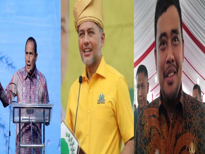 Kolase foto Edy Rahmayadi, Musa Rajekshah dan Bobby Nasution