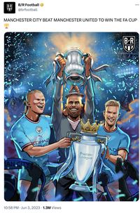 Meme MU Tenggelam, Man City Kian Dekat Treble Winners