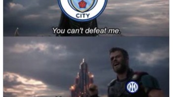 Inter Milan menanti City di final Liga Champions. Foto: Twitter