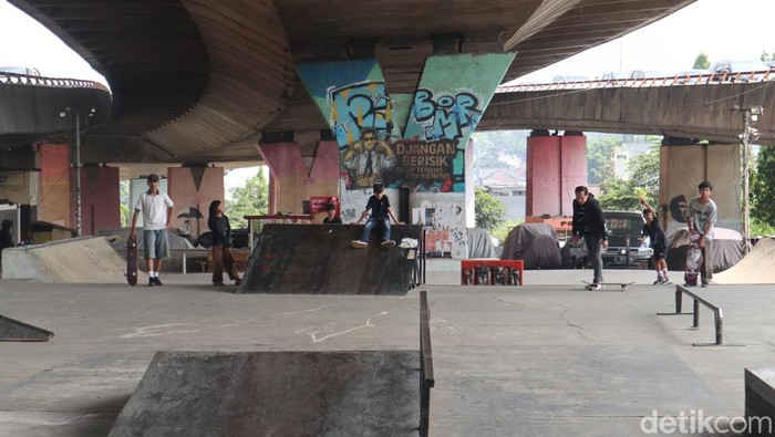 Ramainya Skatepark Surapati pada masa libur panjang ini.
