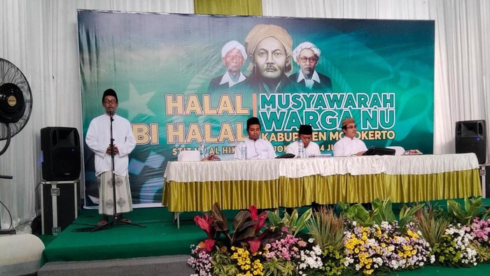 Ratusan nahdliyyin Kabupaten Mojokerto menggelar Musyawarah Warga NU (Musra NU) jelang Pemilu 2024.
