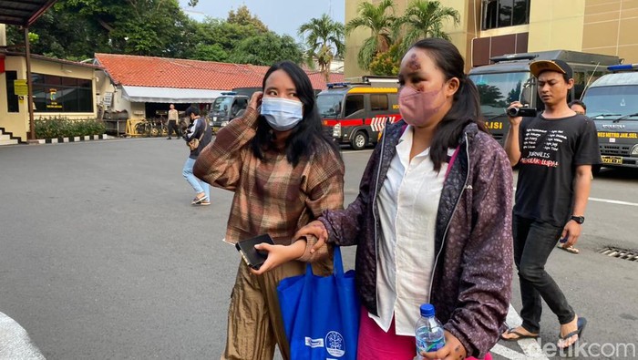 Seorang wanita diduga ditabrak pacar sendiri di wilayah Prapanca, Jakarta Selatan. (Wildan/detikcom)