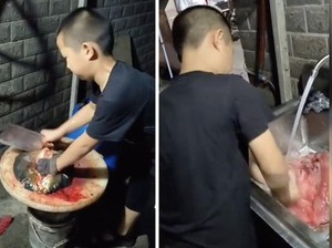 5 Bocah Jualan Makanan, Jago Potong Ikan hingga Bikin Mie Sendiri