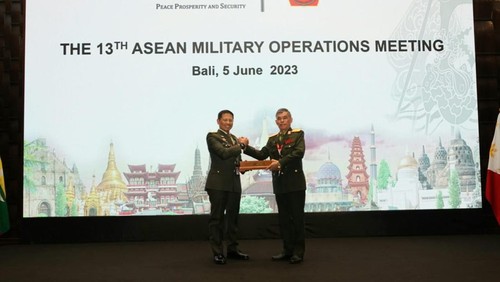 ASEAN Military Operations Meeting (AMOM) 2023 di Nusa Dua, Senin (5/6/2023).