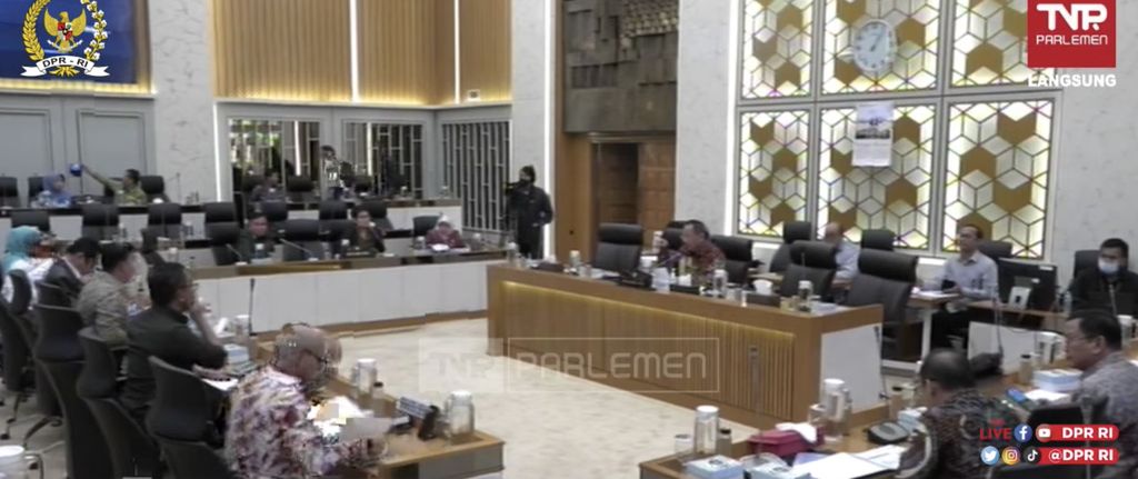 Komisi IV DPR RI RDP Dengan Kepala Badan Pangan Nasional. (Tangkapan Layar Youtube DPR)