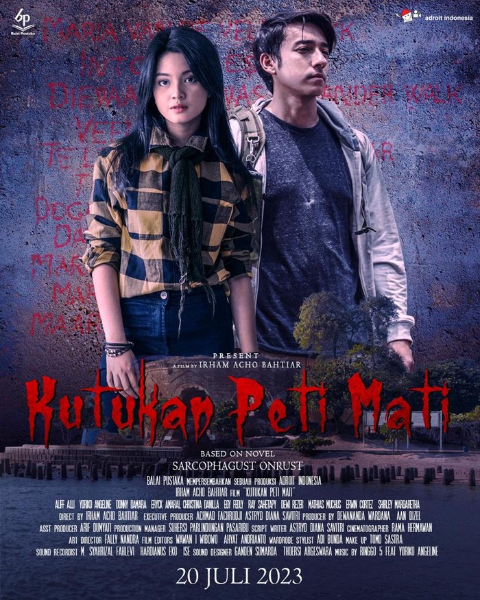 Poster film Kutukan Peti Mati.