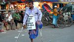 Aksi Protes Penyandang Disabilitas di Dhaka, Tuntut Tunjangan Naik