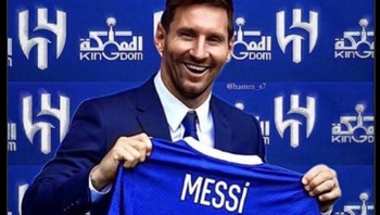 Jika benar, maka pertarungan Messi vs Ronaldo yang kini membela Al Nassr akan kembali terjadi. Foto: Twitter