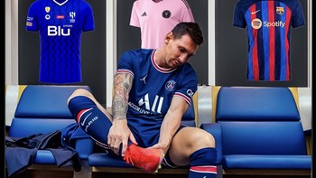 Sejauh ini ada tiga klub yang santer dirumorkan jadi klub terbaru Messi. Foto: Twitter