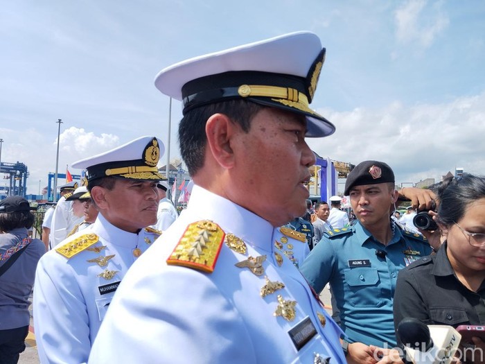 Panglima TNI Laksamana Yudo Margono dalam acara MNEK 2023 di Makassar, Sulsel.