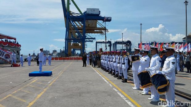 Panglima TNI Laksamana Yudo Margono dalam acara MNEK 2023 di Makassar, Sulsel.