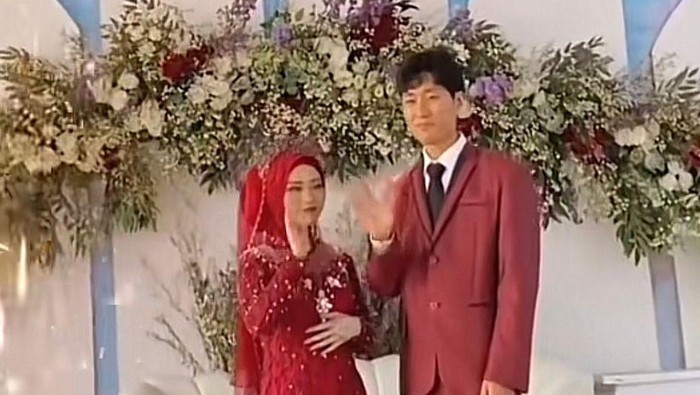 Pasangan beda negara viral, Jihan suci Kurniawan dan Yu Hyeun Woo.