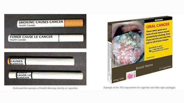 Nggak Cukup di Bungkus, Kanada Bikin Peringatan Kesehatan di Batang Rokok!