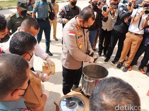 Polisi Musnahkan 1,2 Kg Kokain Temuan di Anambas