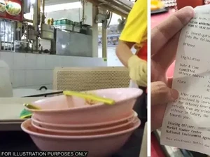 Pria Ini Ditegur Gegara Tak Bersihkan Alat Bekas Makan di Restoran