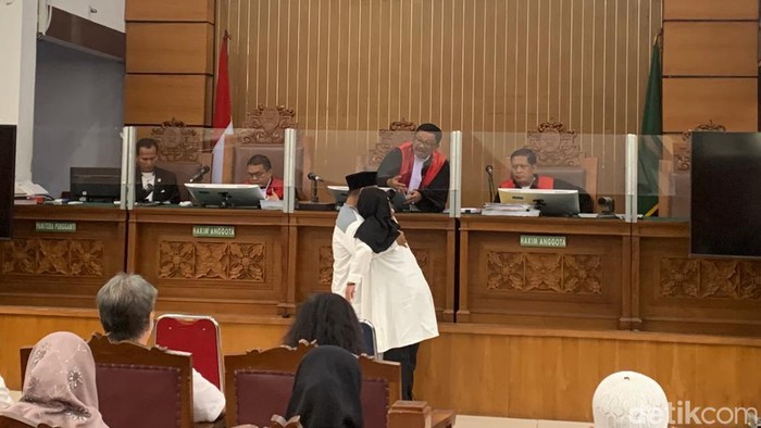 Sidang kasus penganiayaan ART oleh majikan di PN Jaksel. (Mulia Budi/detikcom)