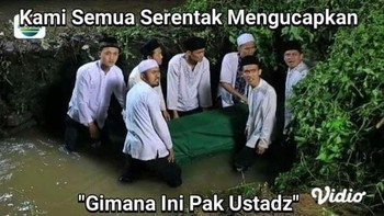 Setiap ada azab, yang ditanya ya Pak Ustaz lagi, Pak Ustaz lagi. Foto: Twitter/gumbalKLAGIBETE