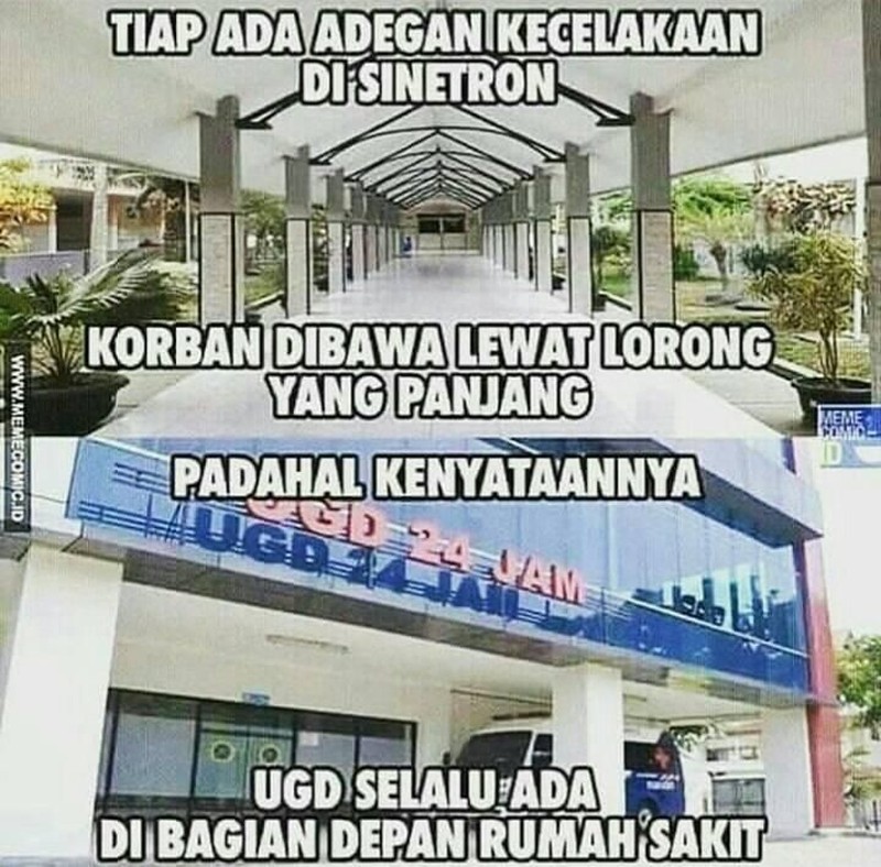 Sinetron Indonesia bisa jadi tontonan seru di kala bosan. Buat yang sering menyaksikannya, pasti ngakak lihat meme berikut.