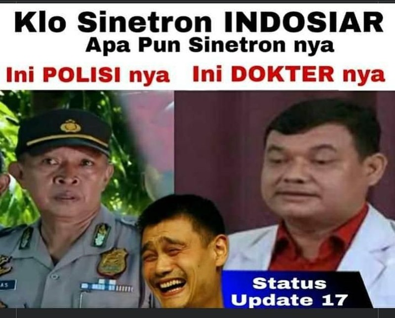 Sinetron Indonesia bisa jadi tontonan seru di kala bosan. Buat yang sering menyaksikannya, pasti ngakak lihat meme berikut.