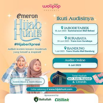 Ajang pencarian bakat Emeron Hijab Hunt 2023 kembali digelar.