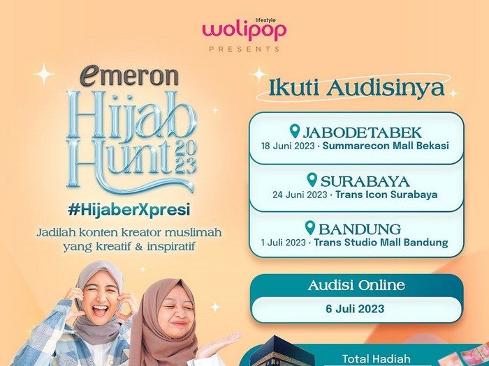 Ajang pencarian bakat Emeron Hijab Hunt 2023 kembali digelar.
