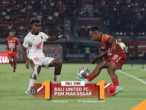 Drama Bali United Vs PSM Berakhir Imbang, 2 Gol Dianulir Wasit