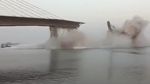 Penampakan Jembatan Gantung India yang Kembali Ambruk