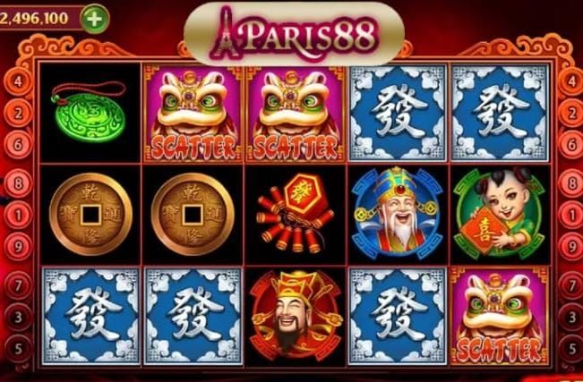 Ilustrasi permainan slot Scatter.