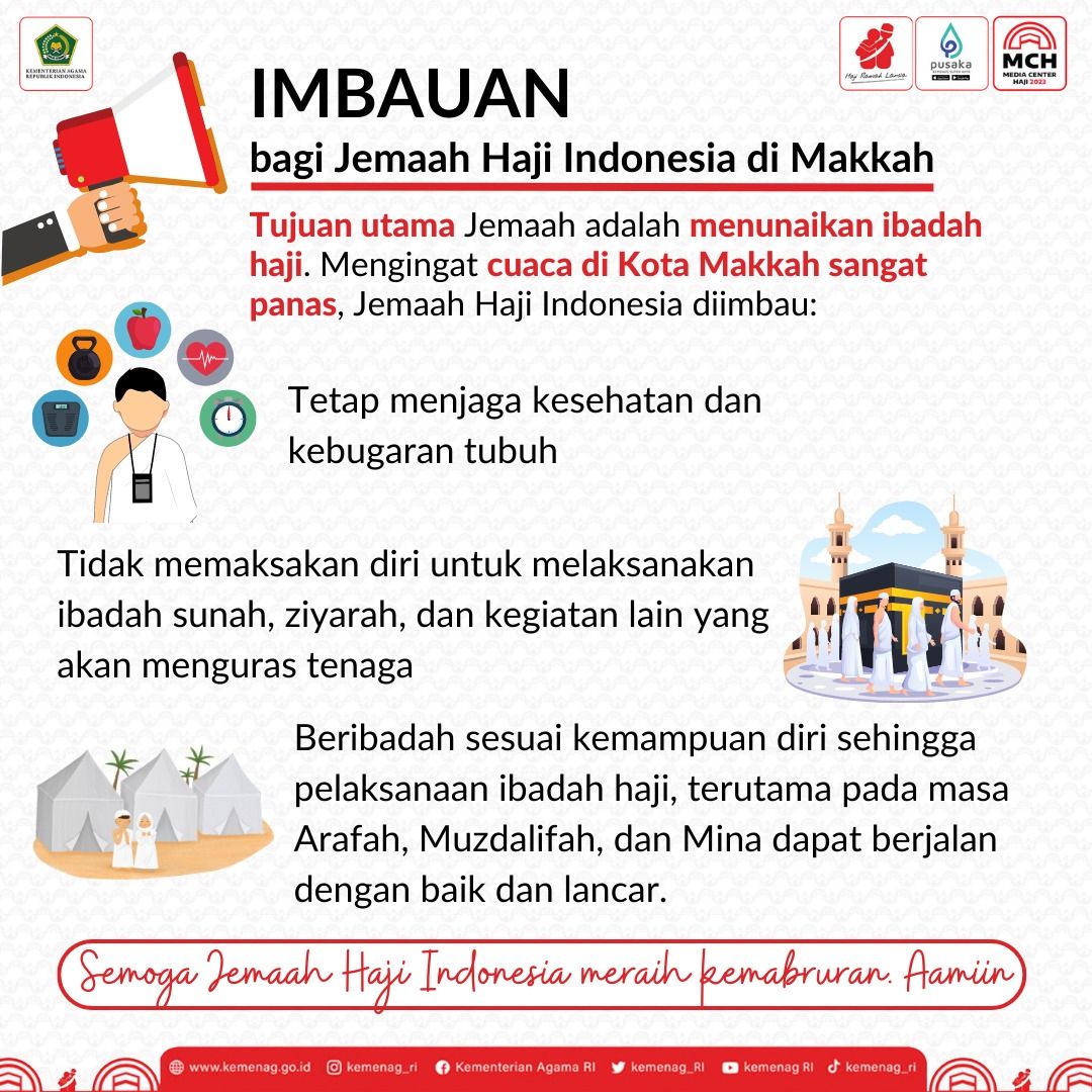 Imbauan bagi jemaah Indonesia di Makkah