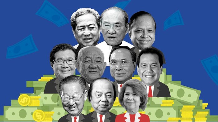 Infografis 10 orang terkaya Indonesia