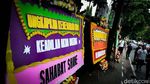 Jelang Sidang, Karangan Bunga Dukungan ke Shane Lukas Berjejer