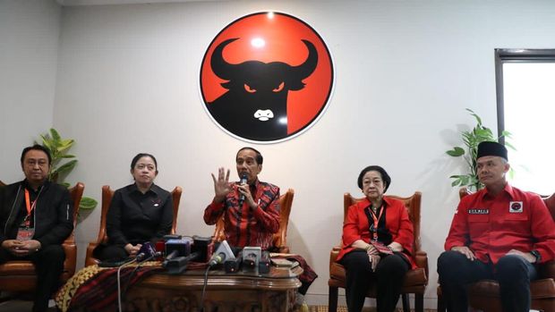 Jokowi di Rakernas PDIP 2023