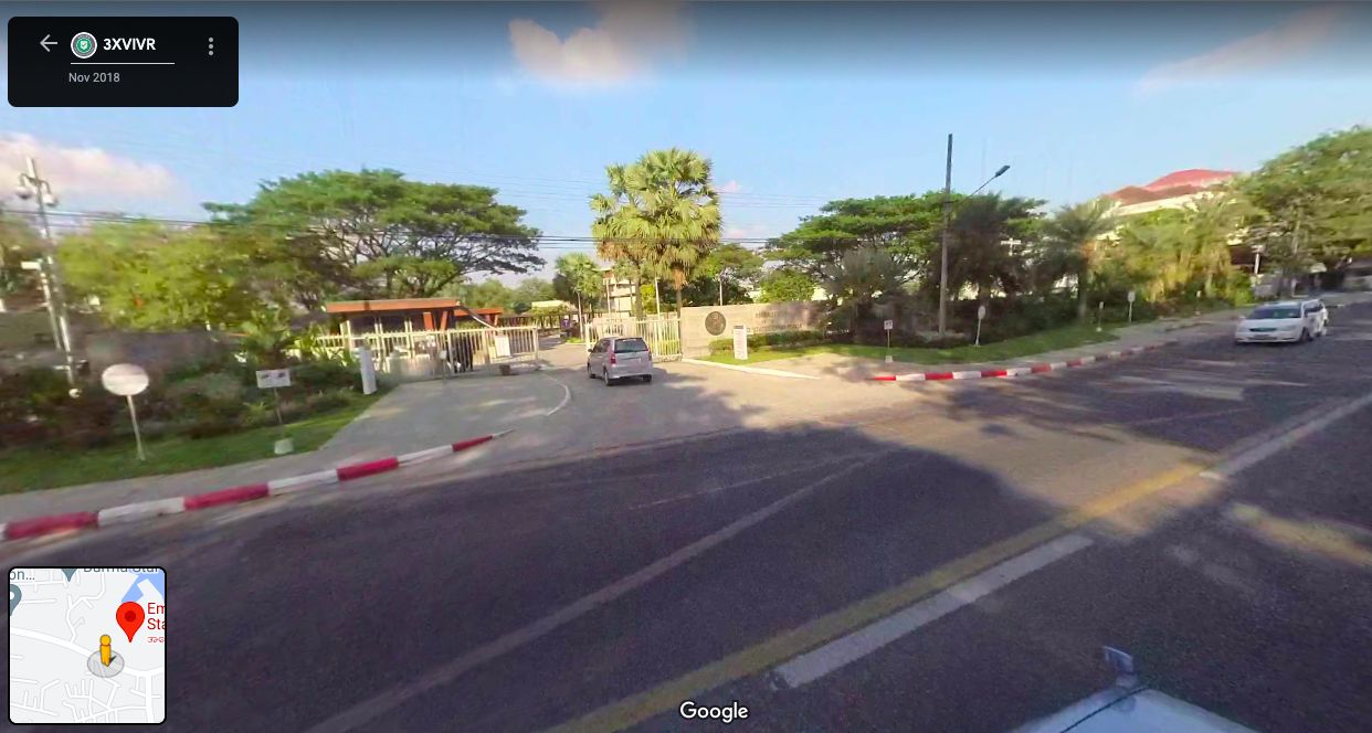 Kedubes AS di negara-negara Asia Tenggara, simak trotoarnya. (Google Street View)