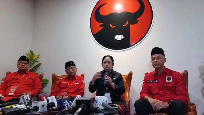 Konferensi pers PDIP (Anggi-detikcom)