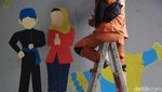 Kreatif Banget, PPSU Sulap Kolong Flyover Kebayoran Lama Lebih Asri