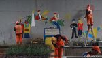 Kreatif Banget, PPSU Sulap Kolong Flyover Kebayoran Lama Lebih Asri