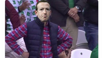 Mark Zuckerberg langsung terperangah melihat Vision Pro yang jauh lebih canggih. Foto: Twitter