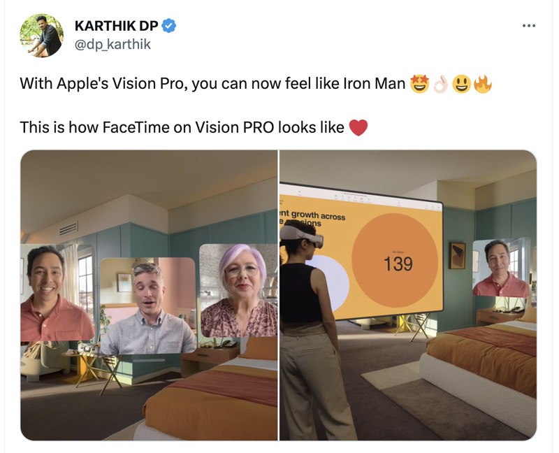 Meme kocak Apple Vision Pro
