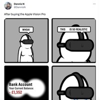 Meme kocak Apple Vision Pro