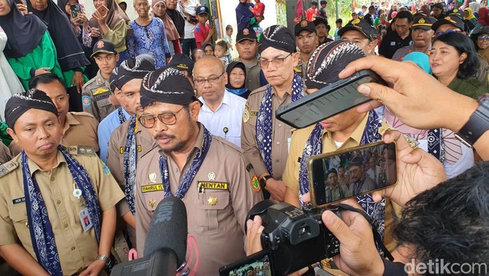 Mentan Syahrul Yasin Limpo di Gunungkidul, Selasa (6/6/2023).