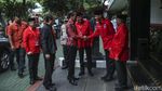 Momen Ganjar Sambut Jokowi di Rakernas III PDIP
