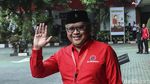 Momen Ganjar Sambut Jokowi di Rakernas III PDIP