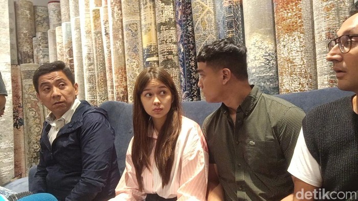 Rebecca Klopper saat pertamakali menjumpai wartawan terkait kasus video syur di kawasan Panglima Polim.